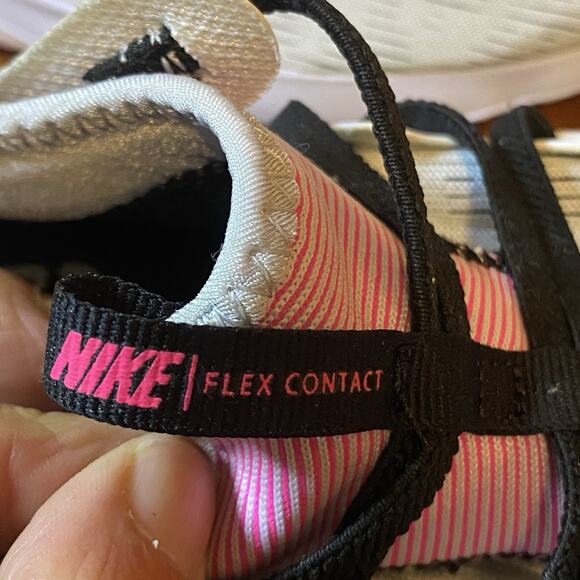 Nike Flex Women’s 10 Contact 3 Running Shoes Sneakers Gray Pink - Picture 6 of 8